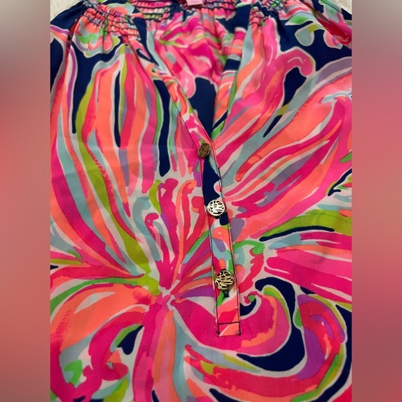 Lilly Pulitzer Sunny Shoulder Elsa Top - Size XS - Picture 3 of 8